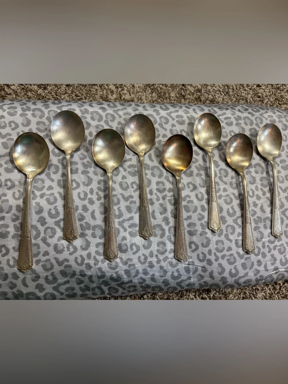 Rogers & Bro Silverplate Spoons Set of 8 (Marked ROGERS & BRO)